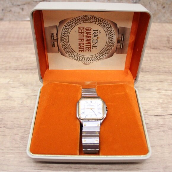 Vintage Jules Racine Watch Womens Silver Tone Stainless Steel Swiss Made 60's - Picture 3 of 12